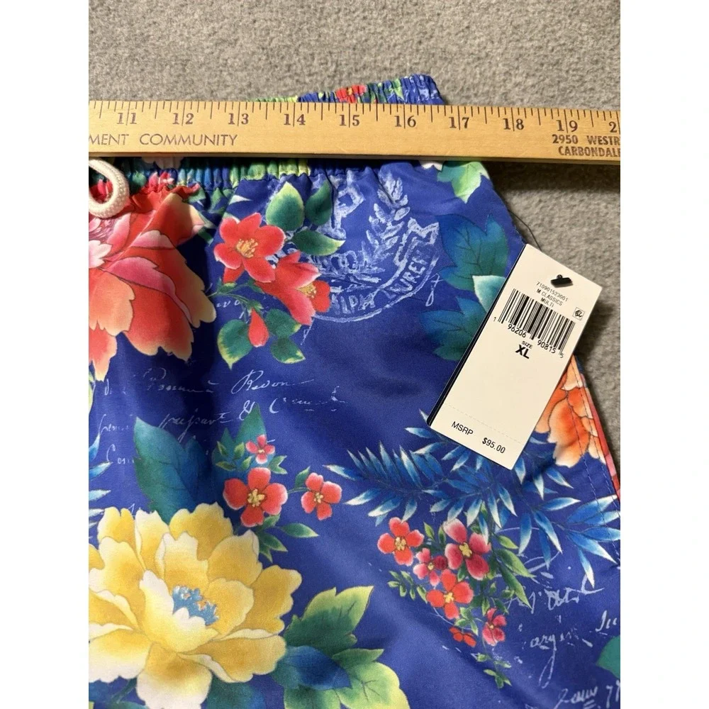 Polo Ralph Lauren Mens XL TravelerClassic Multi Colored Swim Trunk Hawaiian NWT